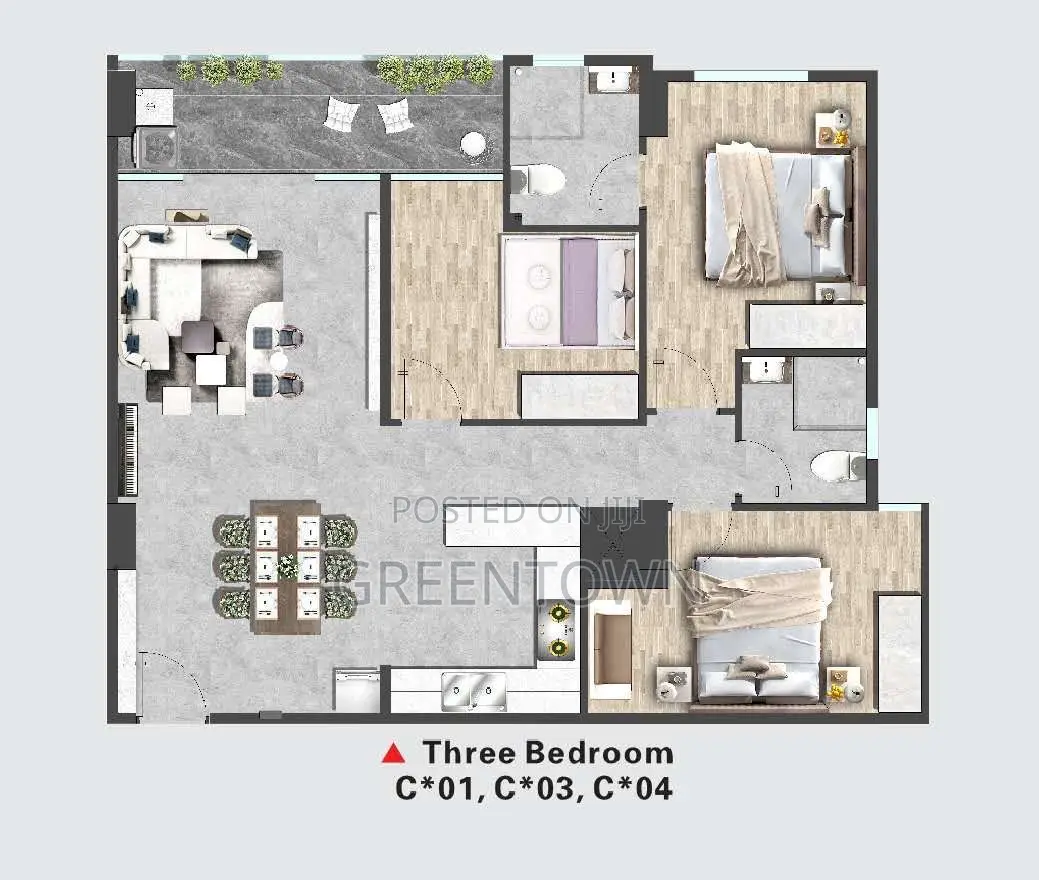 Furnished 3bdrm Apartment in Kilimani, Hurlingham for sale