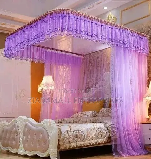 2 Stand Rail Mosquito Net 4*6 Premium 4x6 Mosquito Net With 2 Stands
