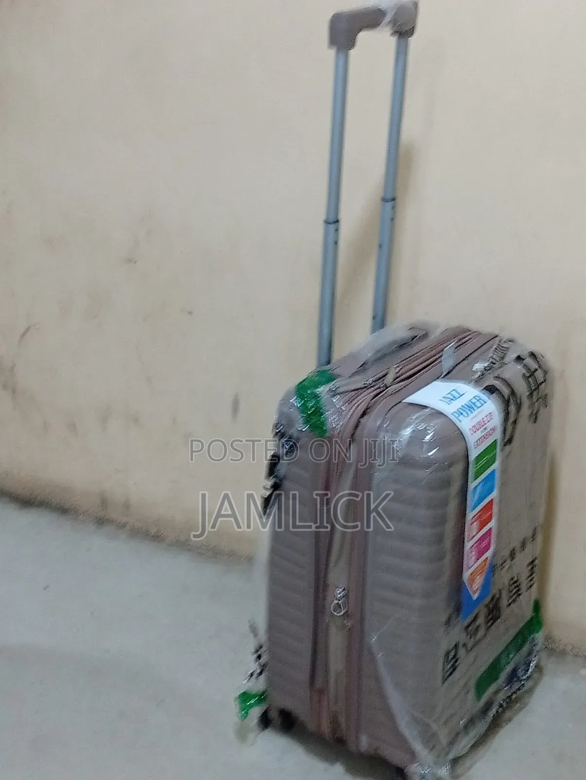 Brown Medium Size Unbreakable Rubber Suitcase