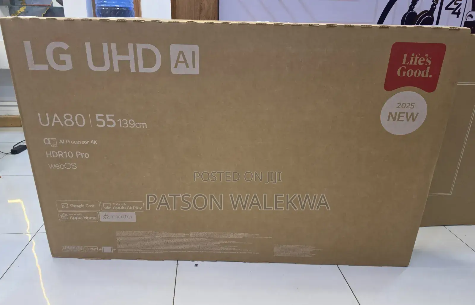55 Inch Lg Uhd Ai Ua80 Smart Tv Hdr10 Webos25 2025