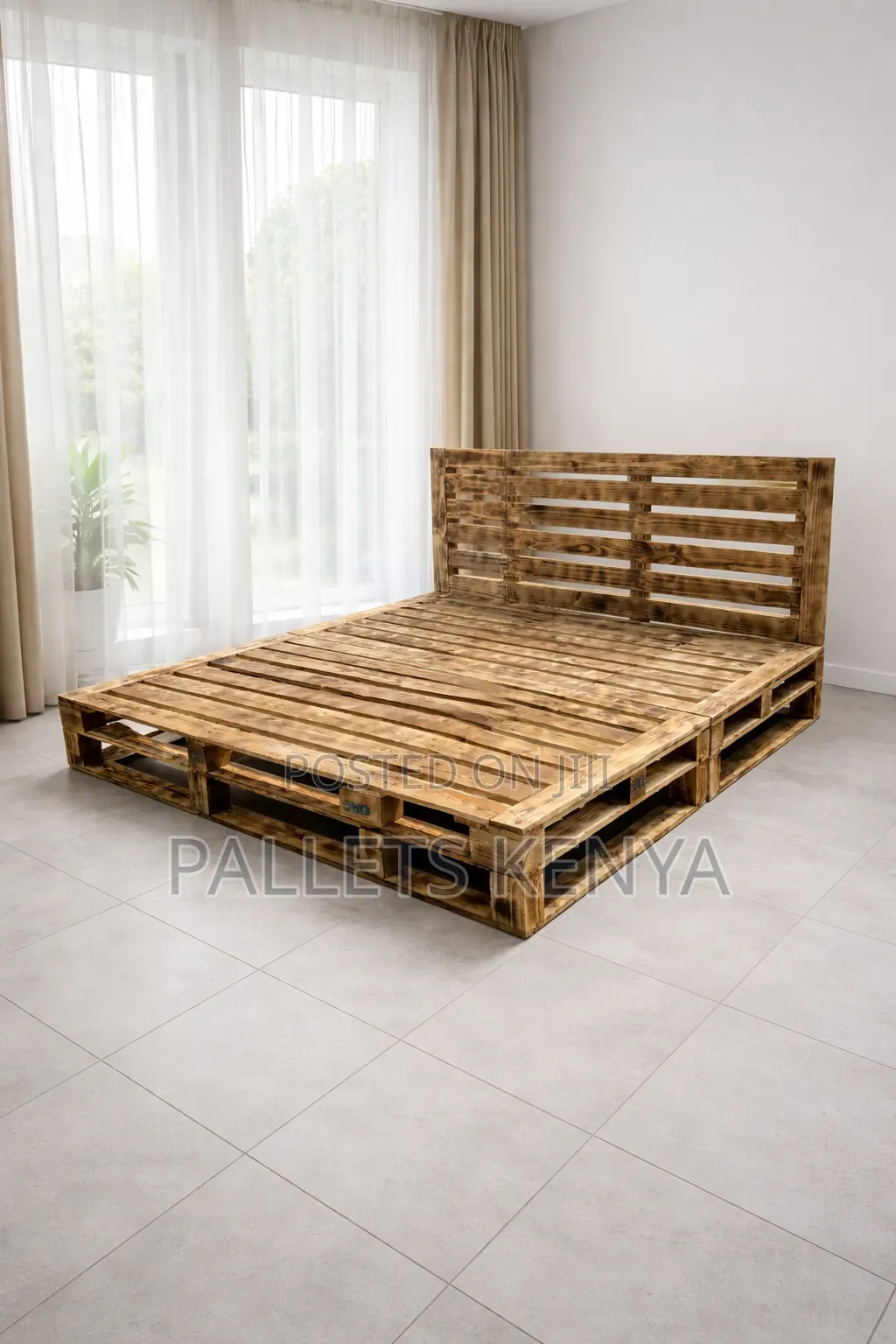 6×6 Pallet Bed-Confortable Back Friendly Bed Frame. KKN