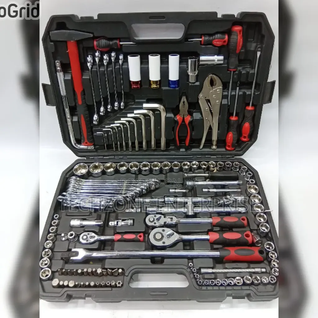 Heavy Duty 142-Piece Chrome Vanadium Tool Kit 