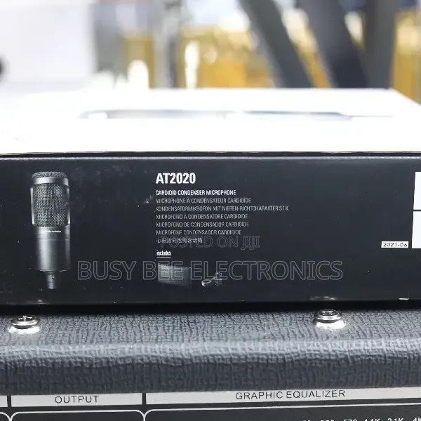 Audio-Technica At2020 Cardioid Medium-Diaphragm Condenser Microphone