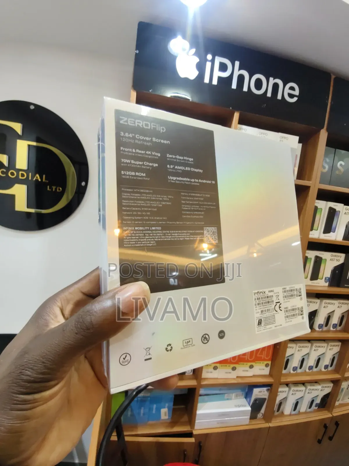 New Infinix Zero Flip 512 GB Black