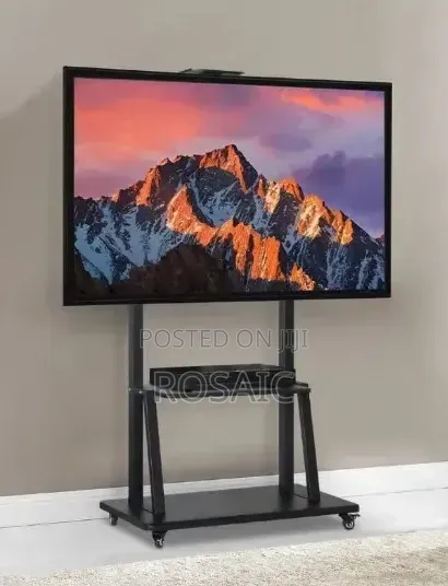 Mobile Tv Trolley Stand With Wall Mount Prices;
Fits 32-75 Inches Tv