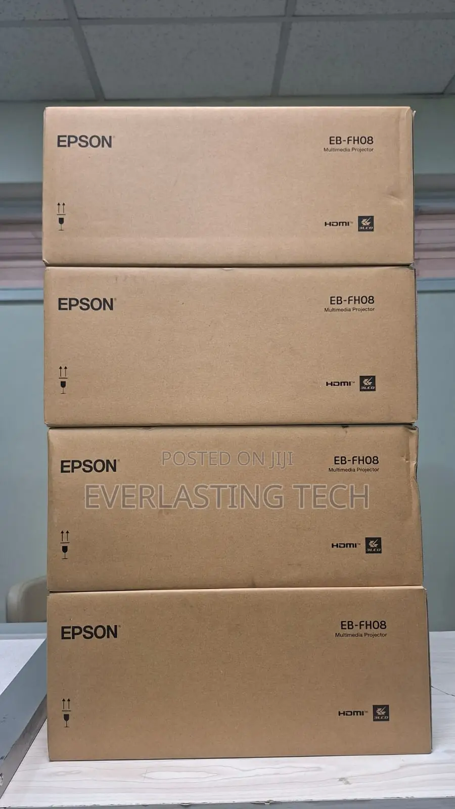 Epson Eb-Fh08 Projector Full Hd 1080p, 3600 Lumens