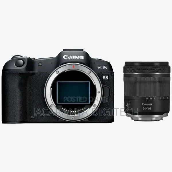 Canon Eos R8 Mirrorless Camera With Rf 24-105mm F4-7.1 Is STM Lens
