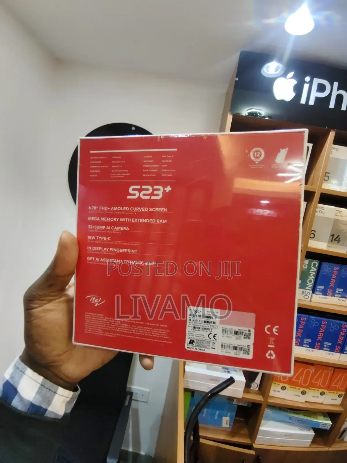 New Itel S23 Plus 256 GB Gray