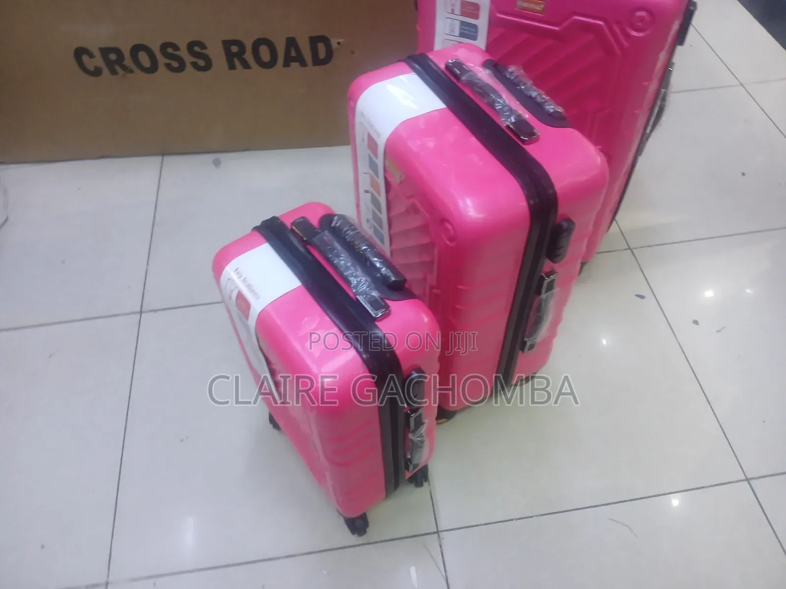 Fribe Hot Pink Hard Shell Suitcase – Lightweight Spacious Travel Bag