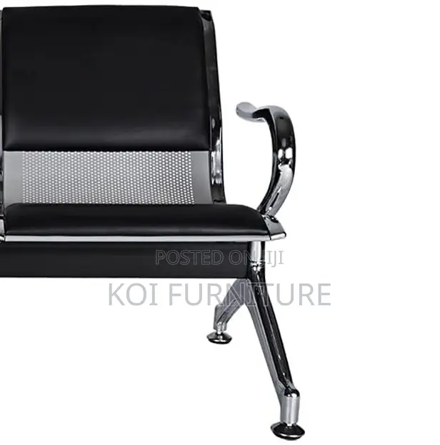 Office Benches; Heavy-Duty 2-Seater Padded Office Waiting Bench