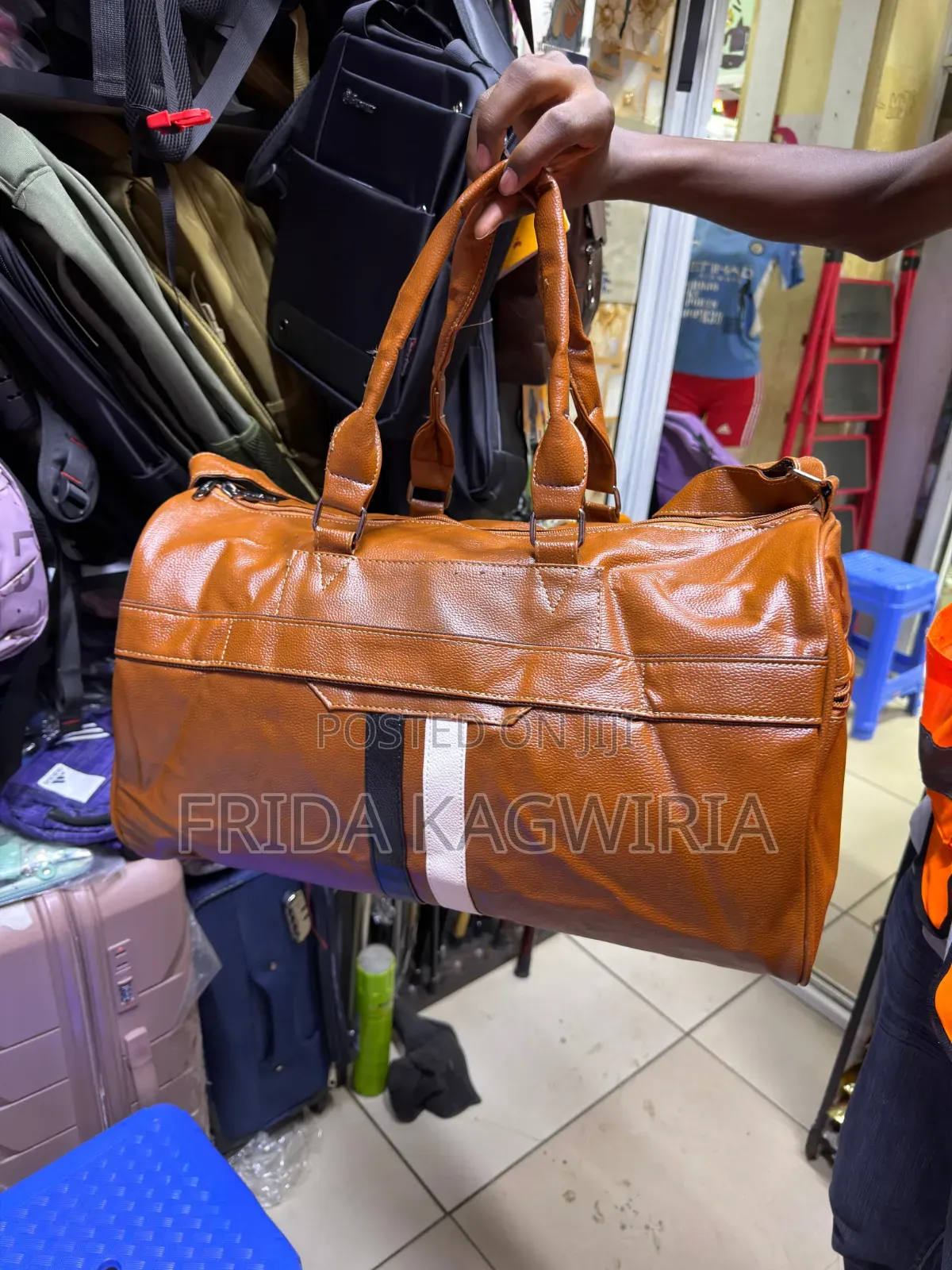 Stylish Leather Duffle Bag/ Gym Bag/Travel Bag