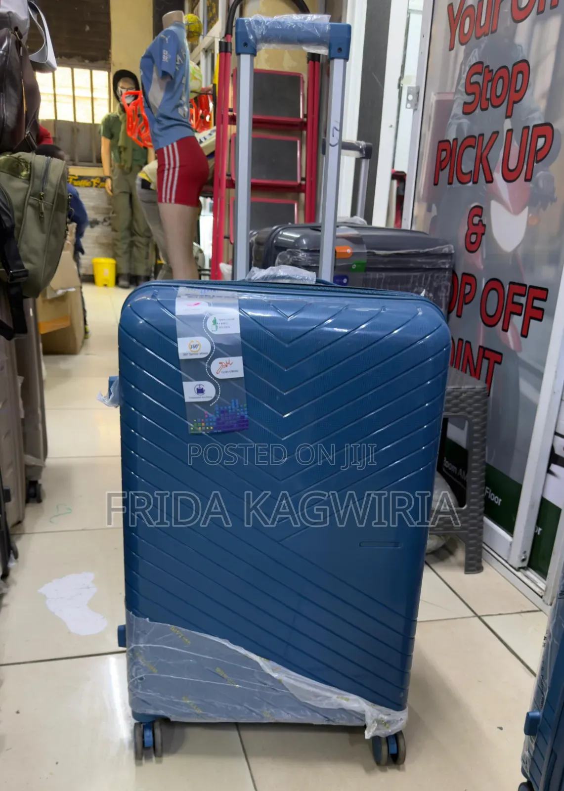 Medium Rubber Suitcase 
Height 66cm