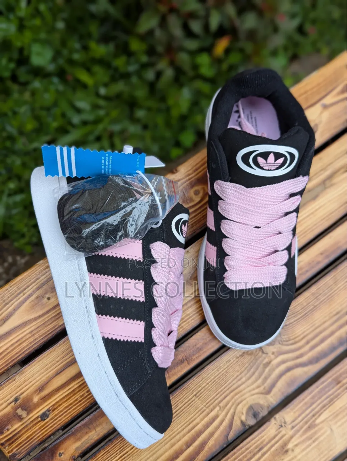 Adidas Campus Black/Pink Sneakers - Classic Streetwear Shoes