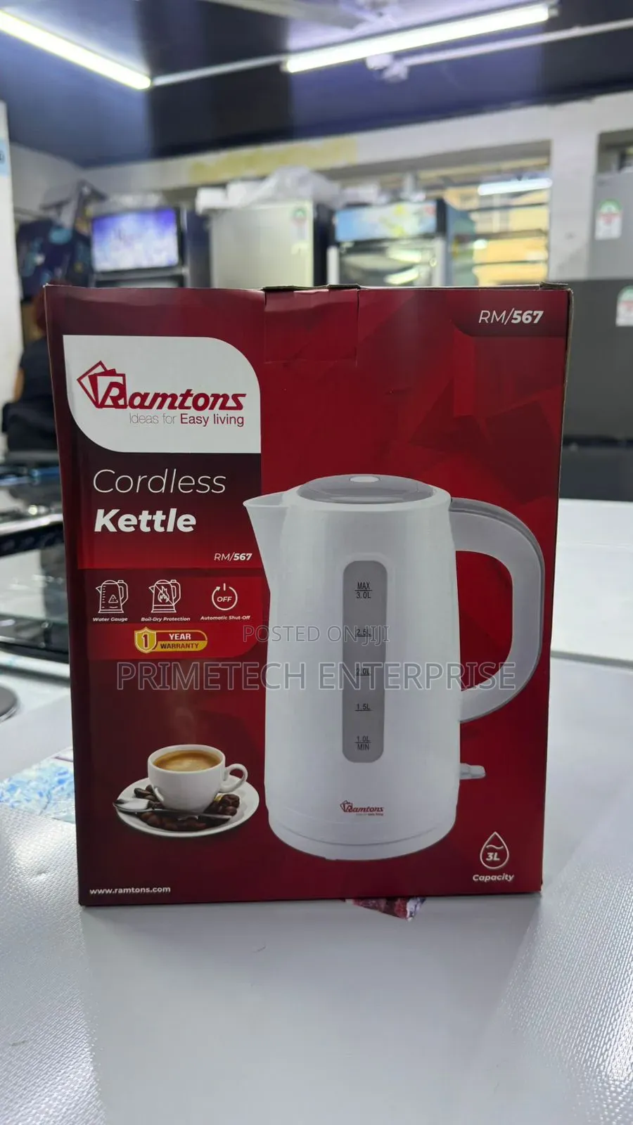 Ramton Cordless 3 LTRS Electric Kettle