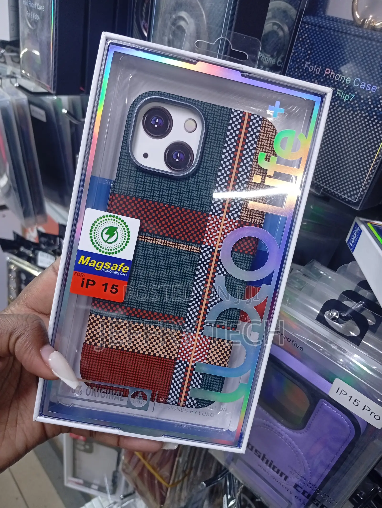 Luxo Life Protective Smartphone Case Designed for the iPhone 15.