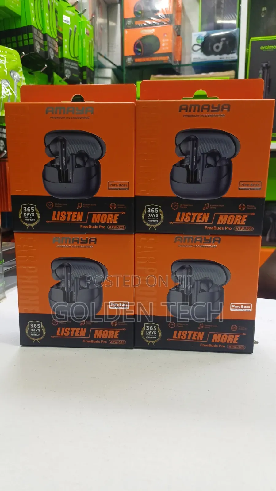 Amaya Atw 323 Freebuds Pro Deep Bass Earbuds - 40hrs Playtime