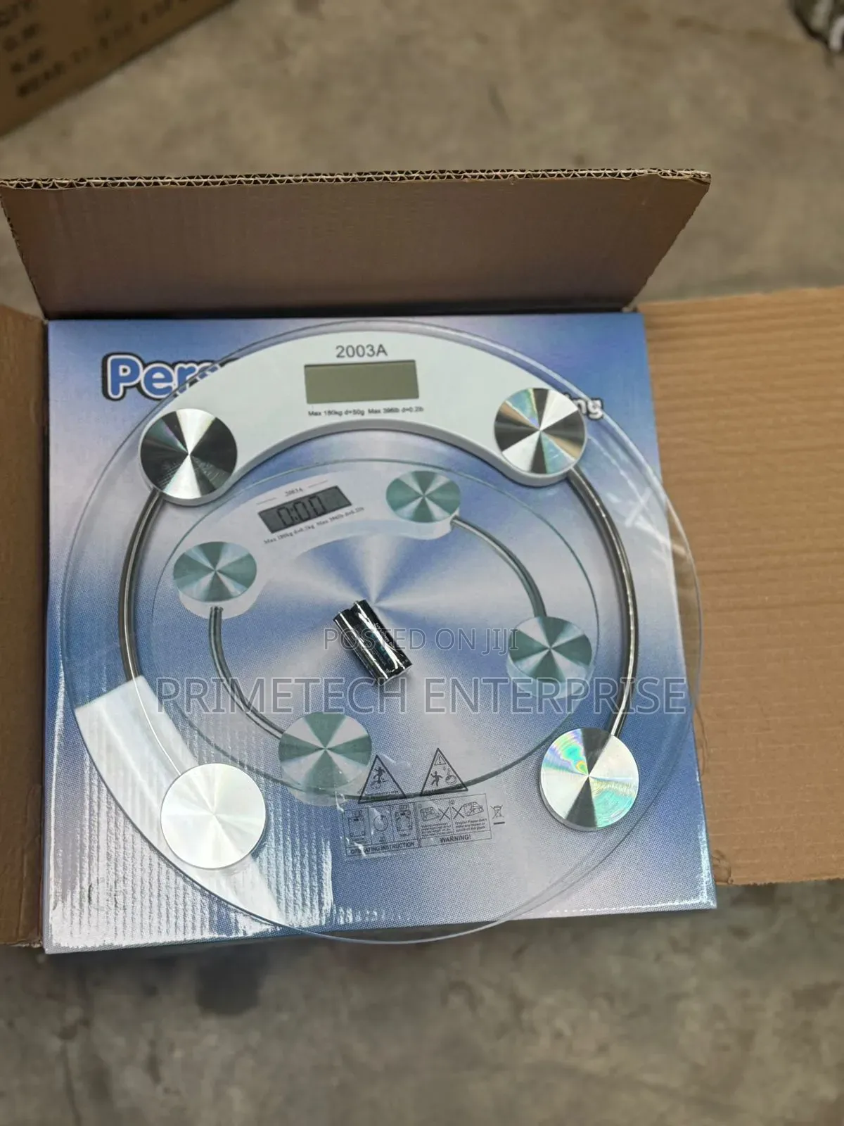 Transparent Glass Bathroom Scale