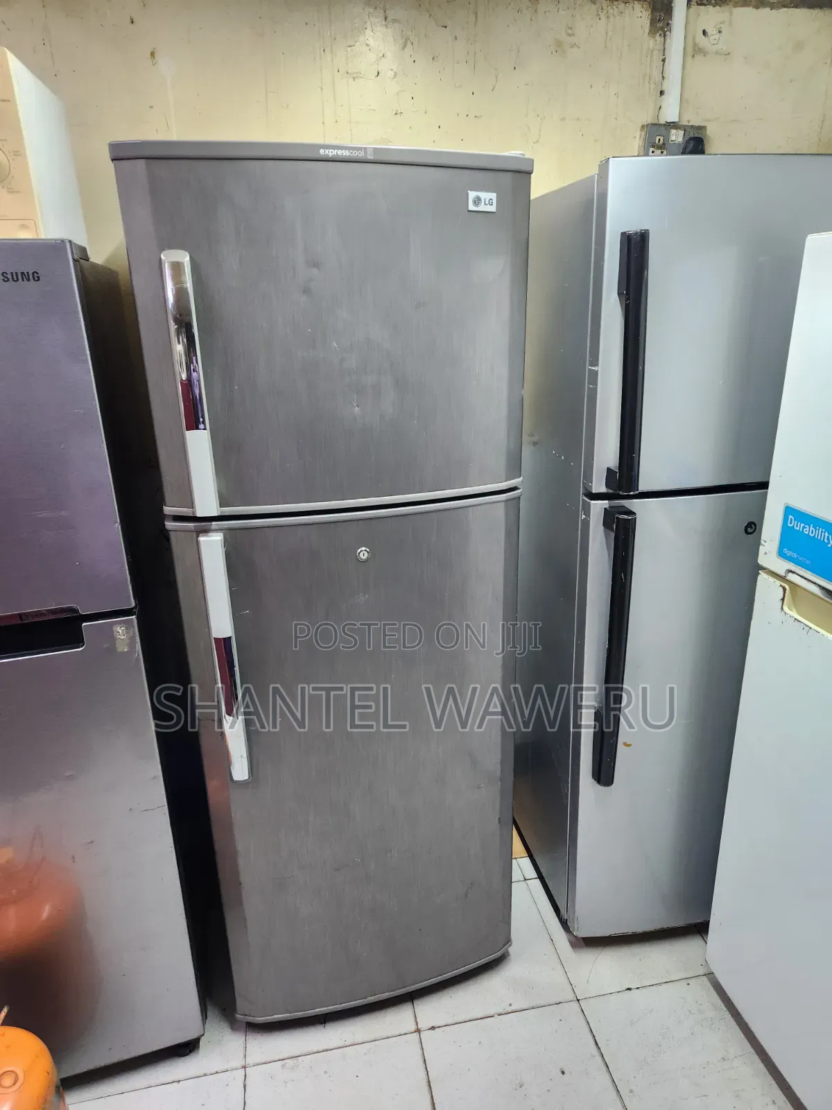Grey Non Frost Double Door Fridge