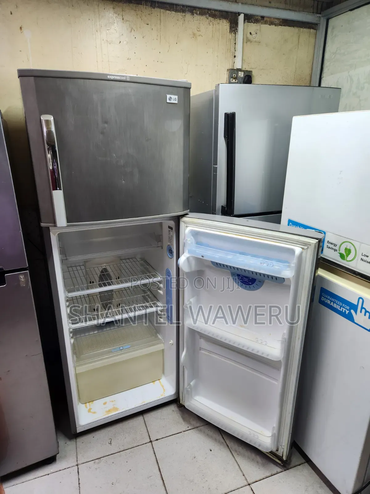 Grey Non Frost Double Door Fridge
