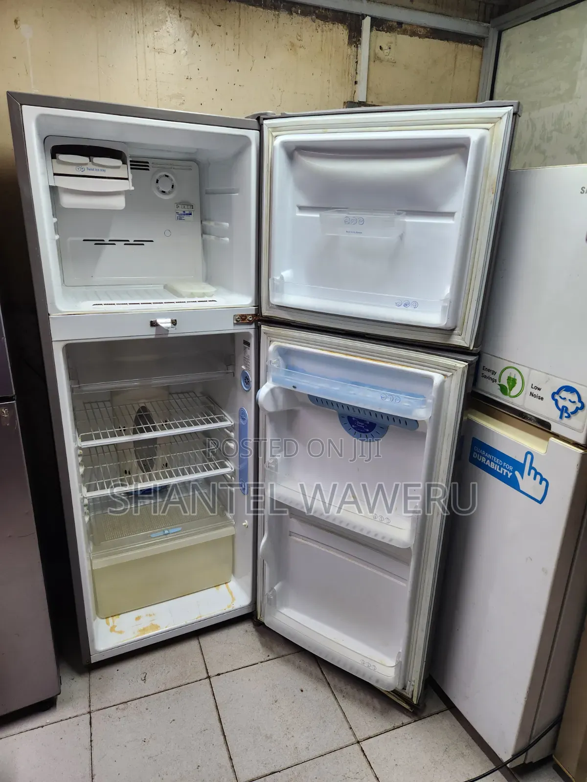 Grey Non Frost Double Door Fridge