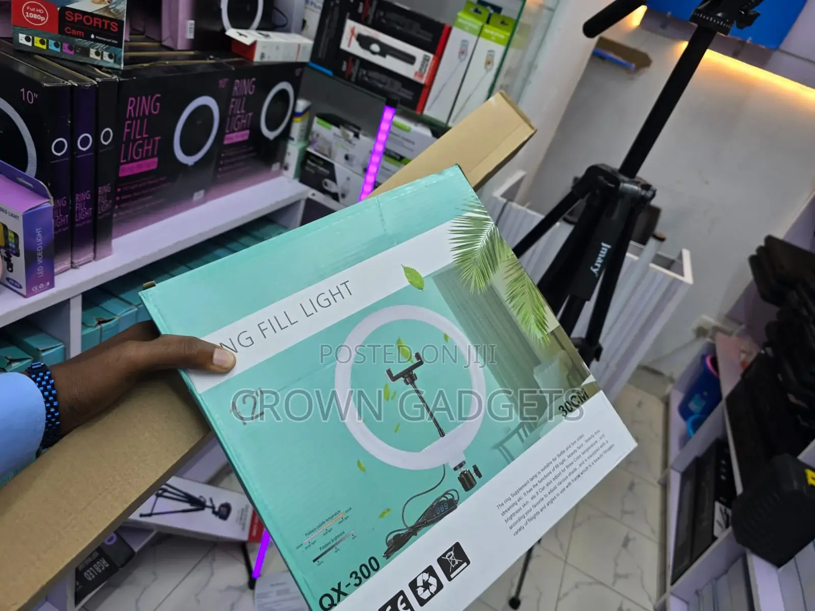 12 Inch Ring Light With Tripod Phone Holder Usb Powered