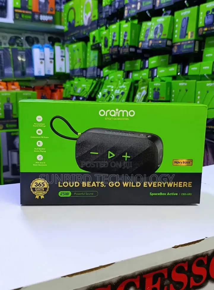 Oraimo 25w Spacebox Active Havy Bass Portable Speaker