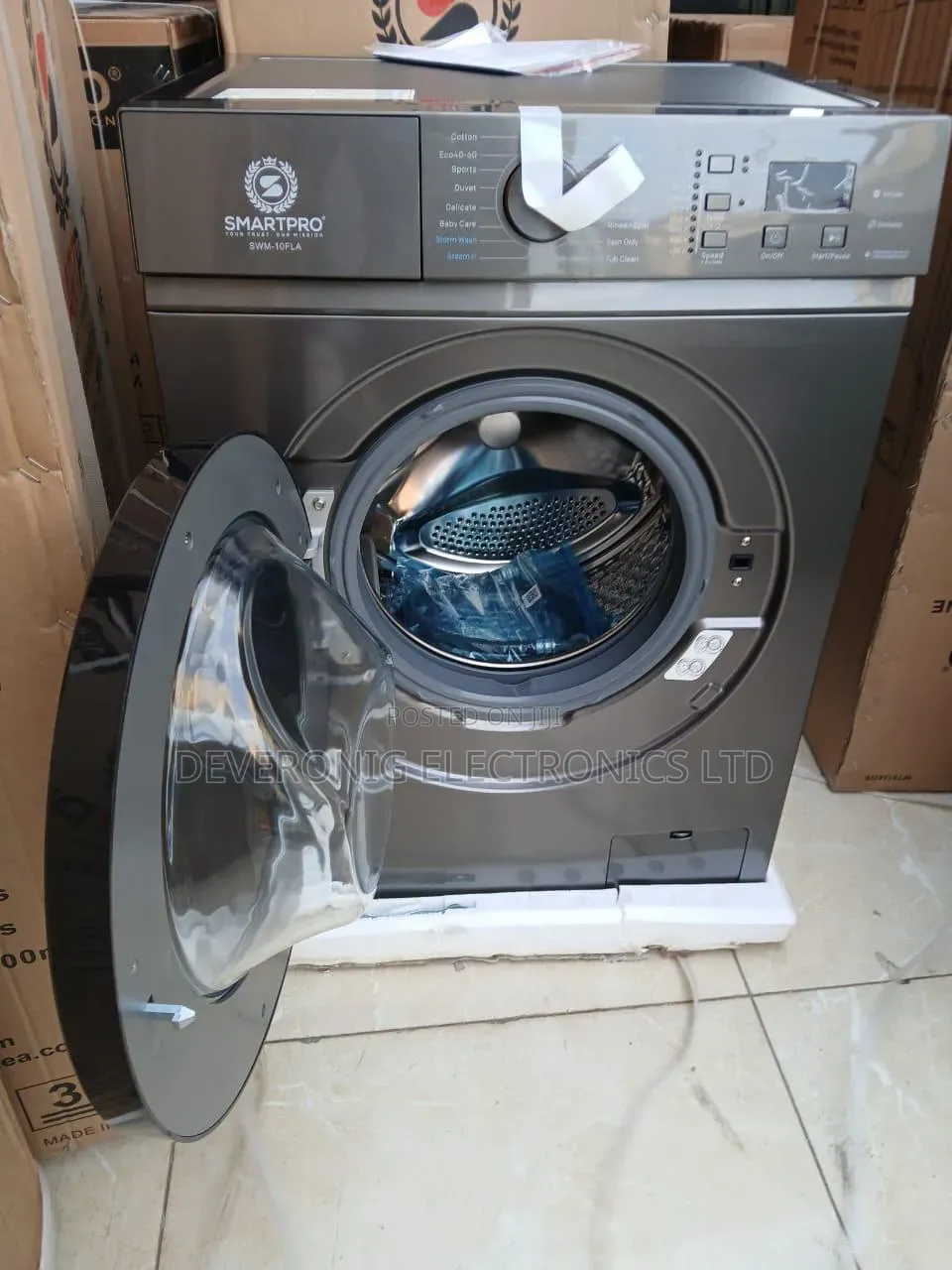 Smartpro 8kg Front Load Wash and Spin