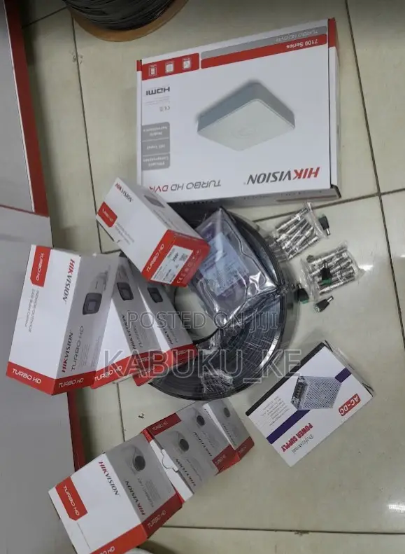 Hikvision 8 Channel Hd 2mp Colored Day Night CCTV Cameras Full Kit