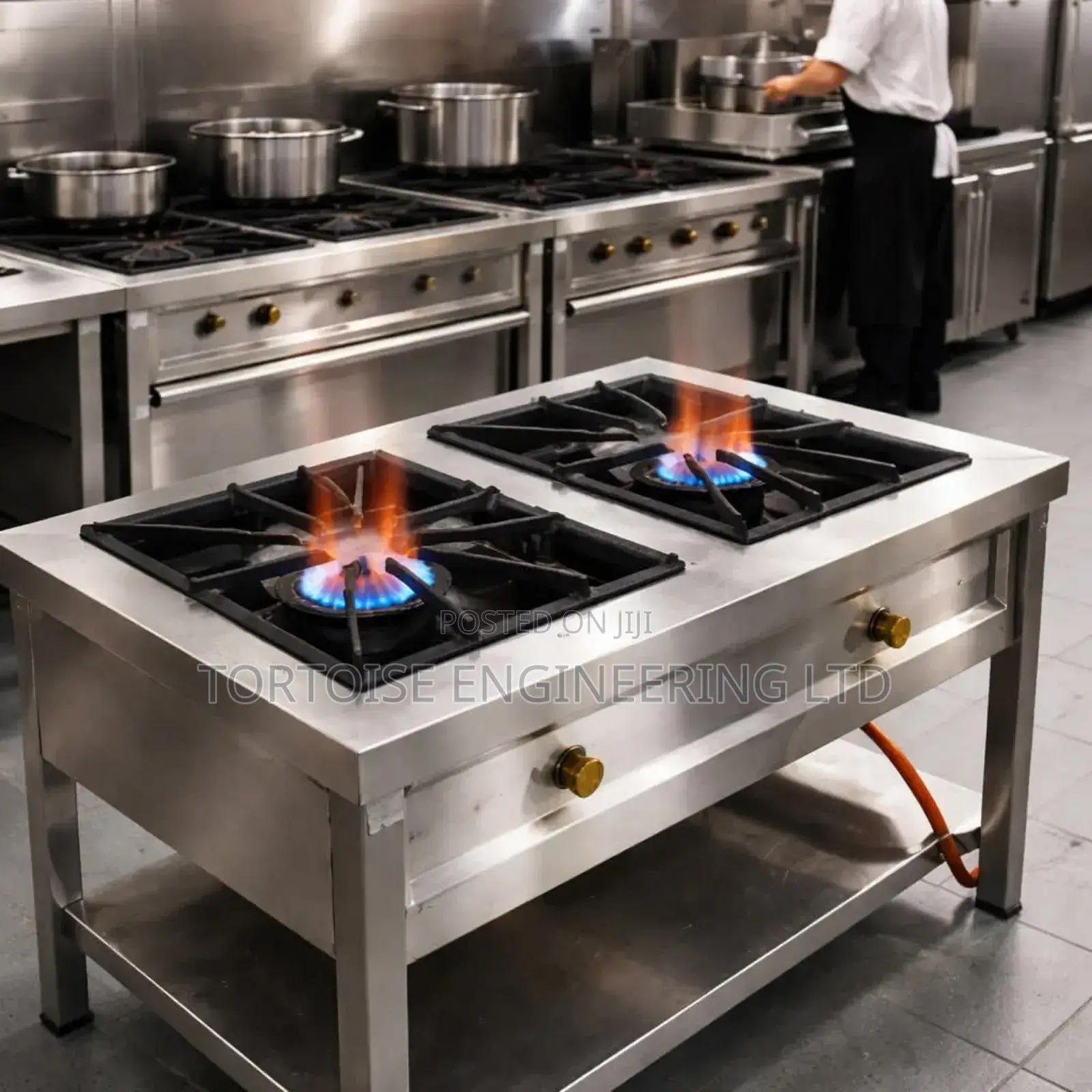 Stainless Steel Commercial Two Burner Size 1000mm by 600mm