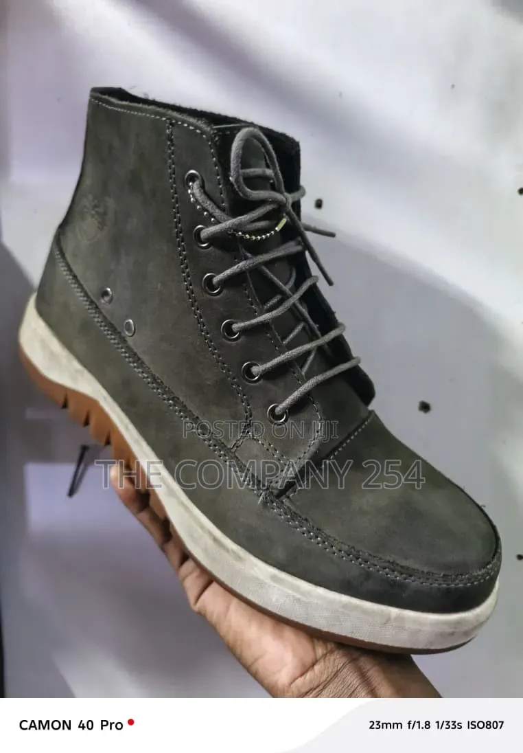 Quality Leather Casual Men Official Casual Low Laced Boot Shoes