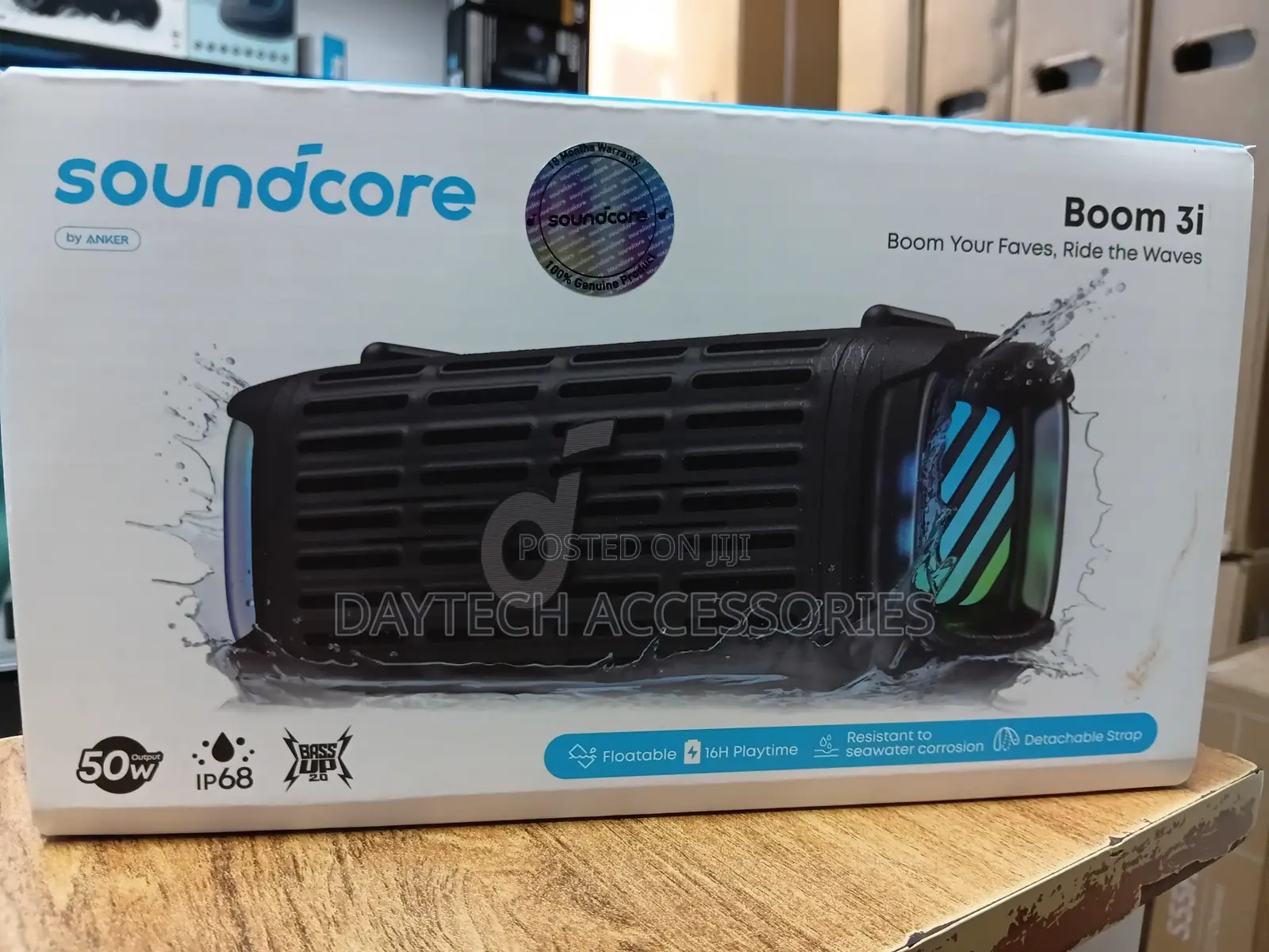 Soundcore by Anker Boom 3i Portable Rugged Outdoor Wireless Speaker.
