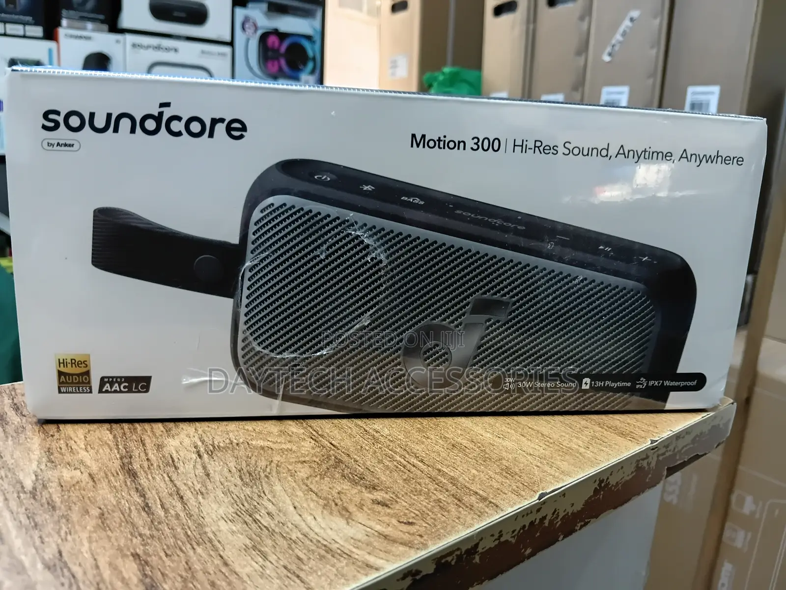 This Is an Anker Soundcore Motion 300 Portable Bluetooth Speaker.