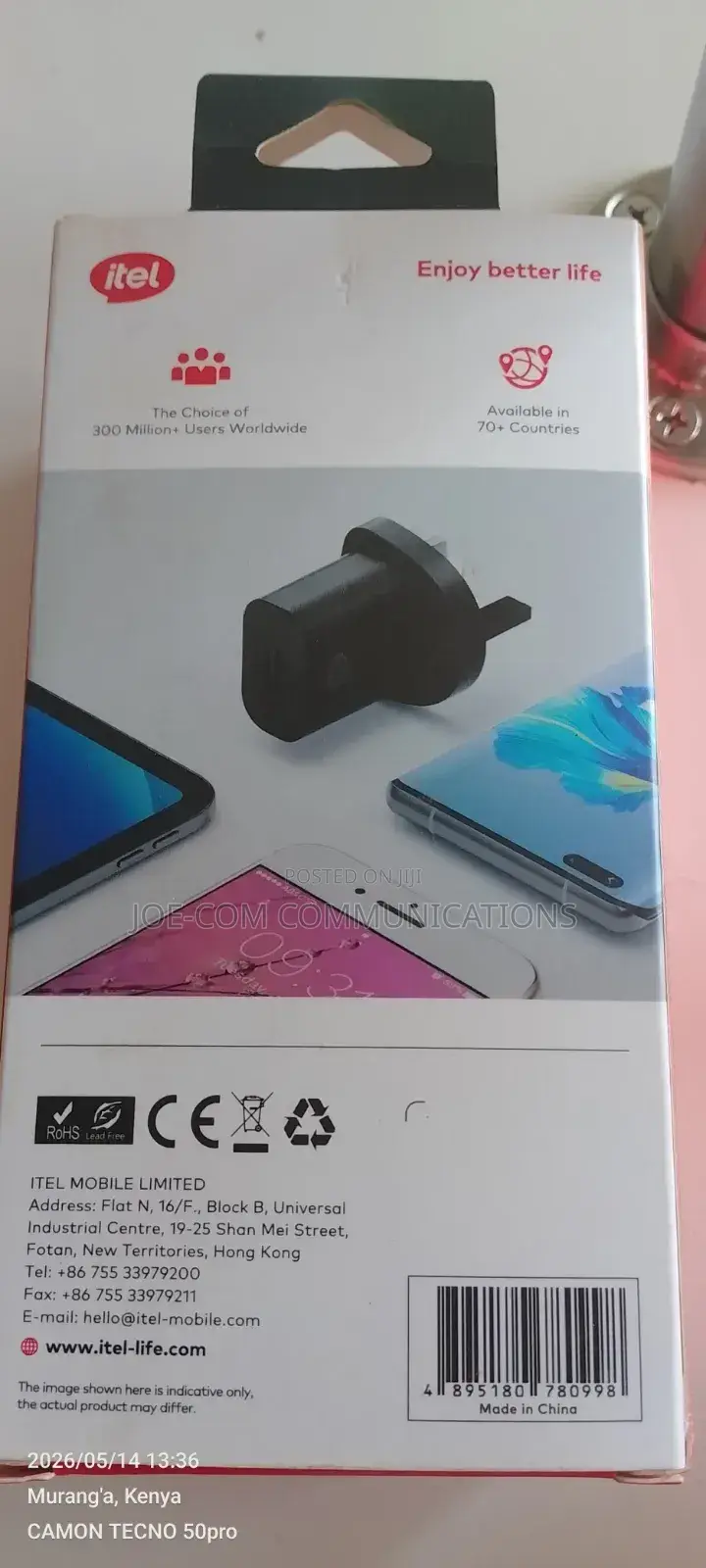 Itel 5w Charger