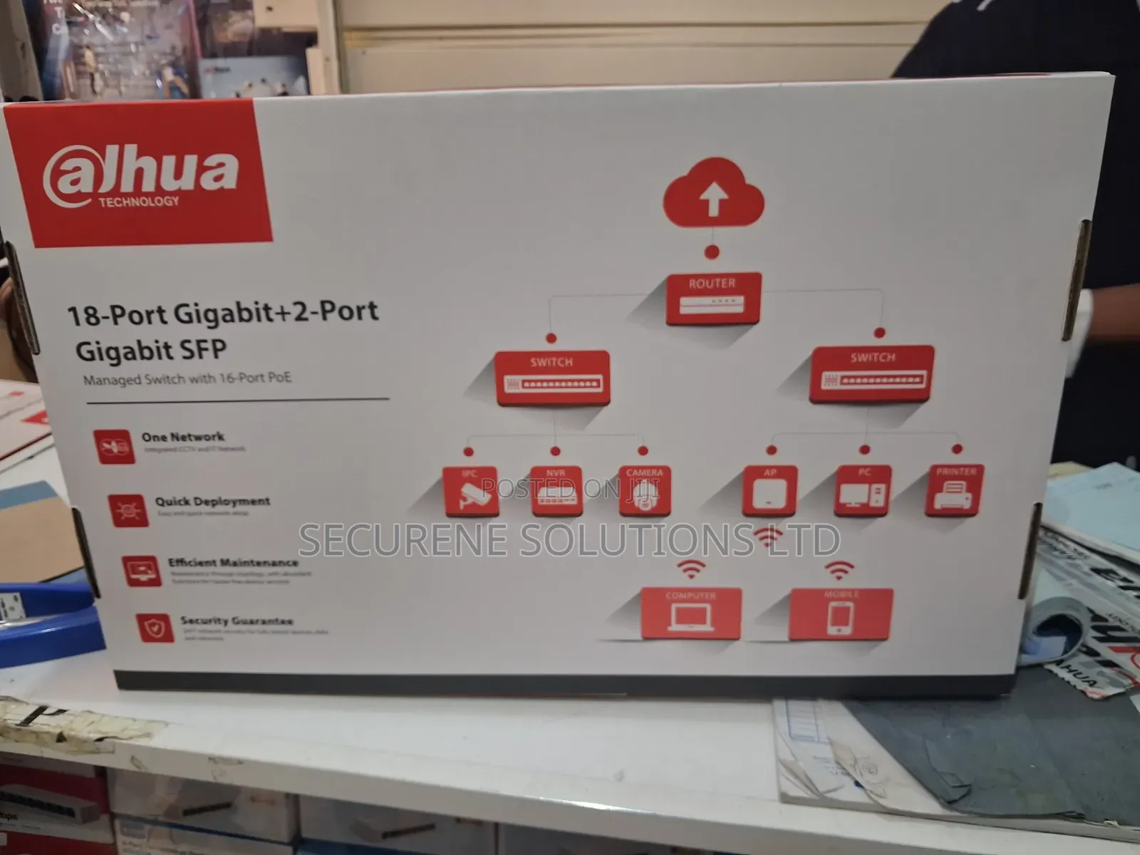 Dahua 16-Port Gigabit Poe Switch Dh-Cs4220-16gt-135