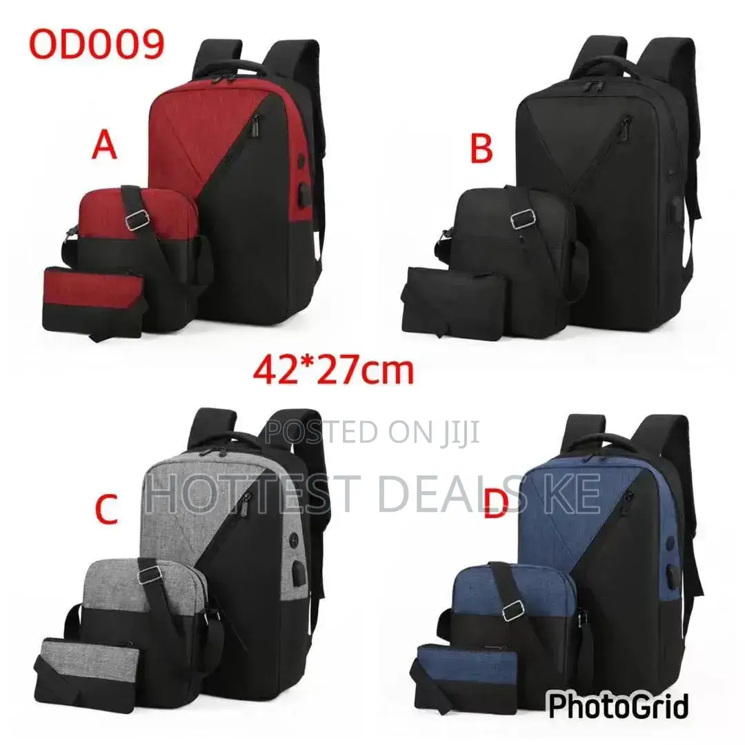 Generic 3-Piece Anti-Theft Business Backpack Set