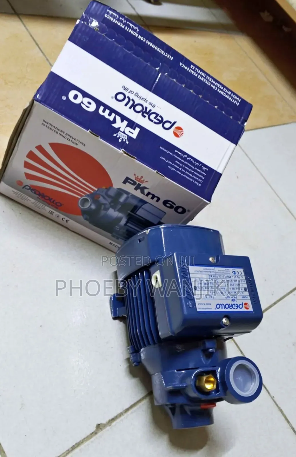 0.5hp Pedrollo Water Pump/Electric Pedrollo Pump