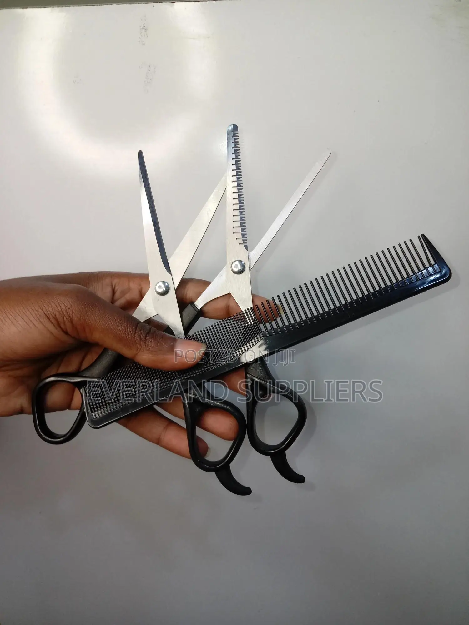 Pet Hairdressing Scissors and a Comb - A Pair
