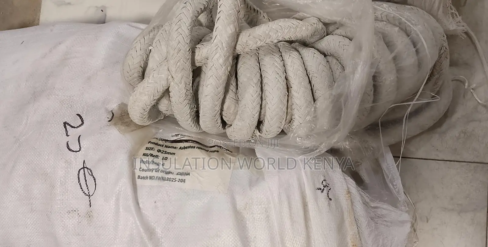 Asbestos Round Rope 25mm