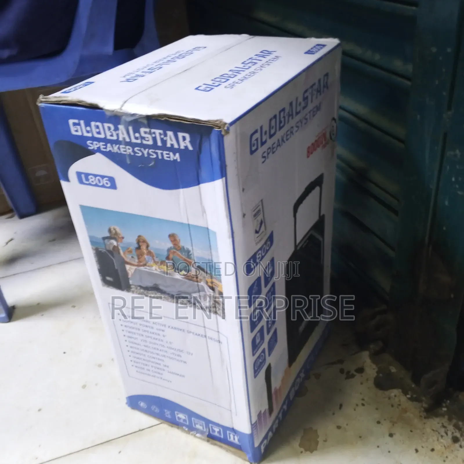 Globalstar Portable *Club 8 Inches 8000 Watts Trolley Portable Speaker