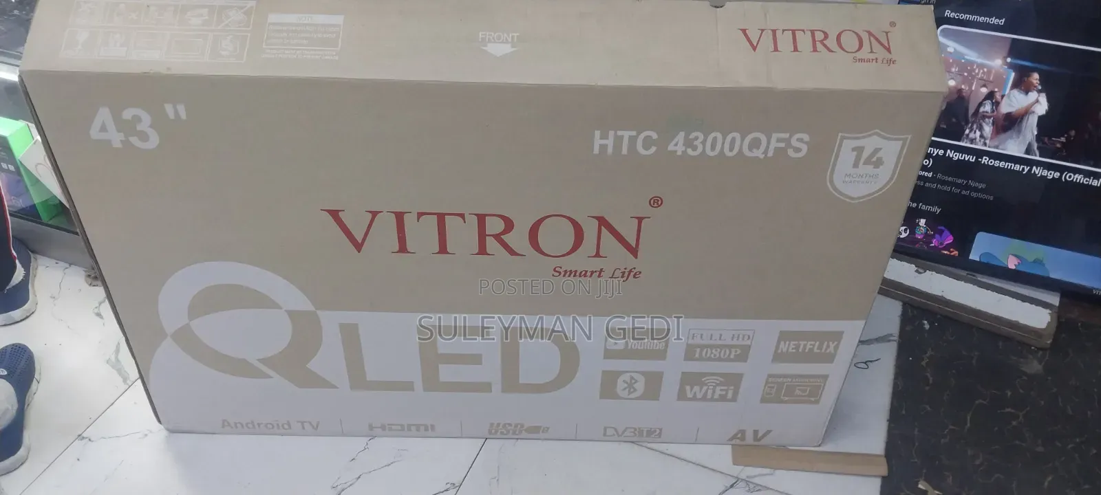 Vitron 43 Qled Smart Tv Frameless