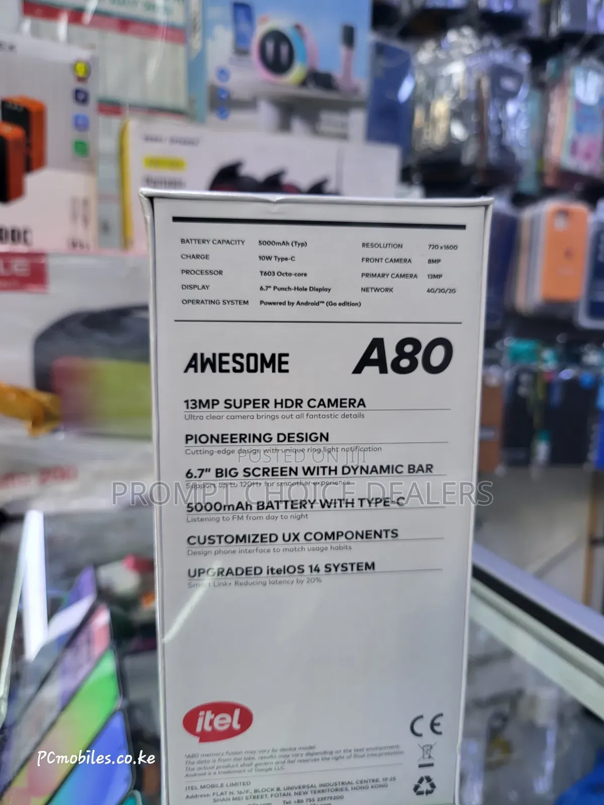 New Itel A80 128 GB Black