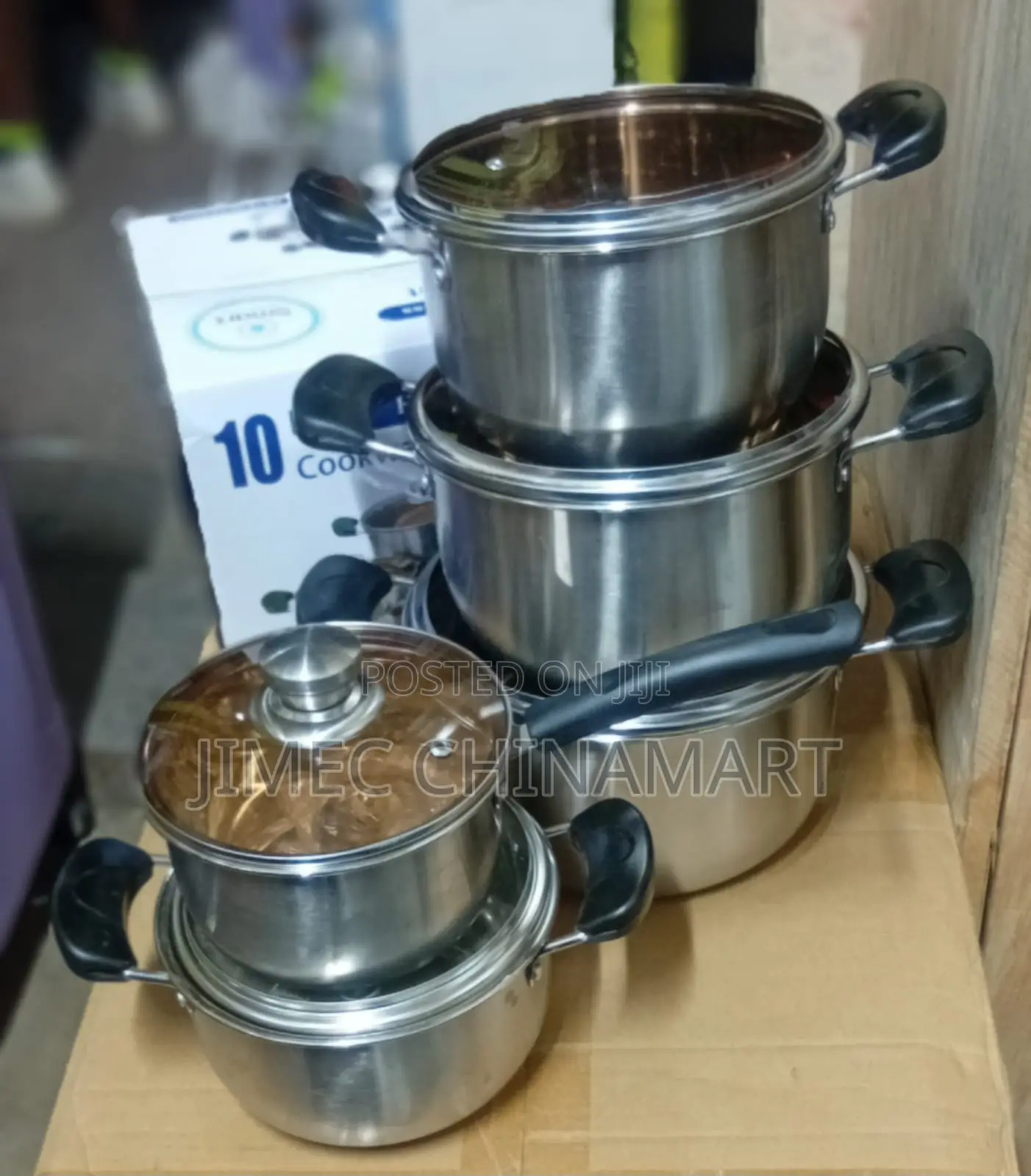Smart Raha 10pc Stainless Cookware
