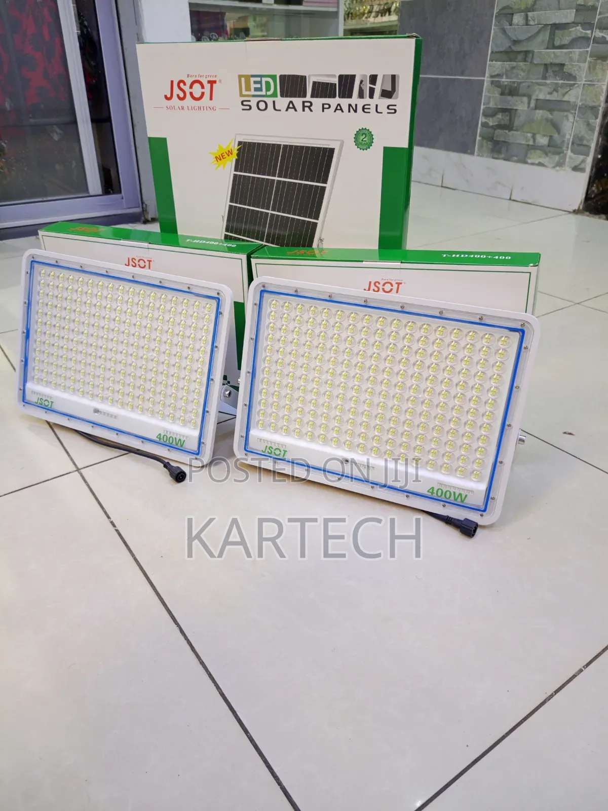 Jsot T-Hd 2 in 1 High Power 400w + 400w Solar Security Lamp