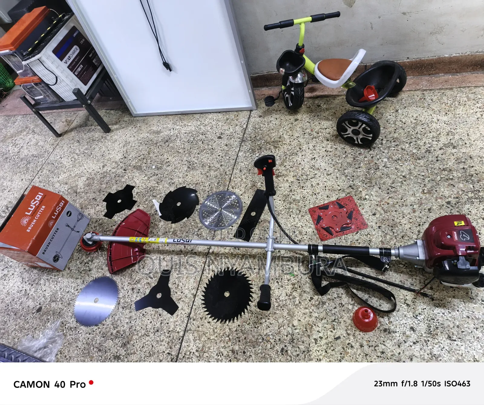Side Pack 4stroke Brush Cutter/Grass Cutter 8pc Attachment Blade