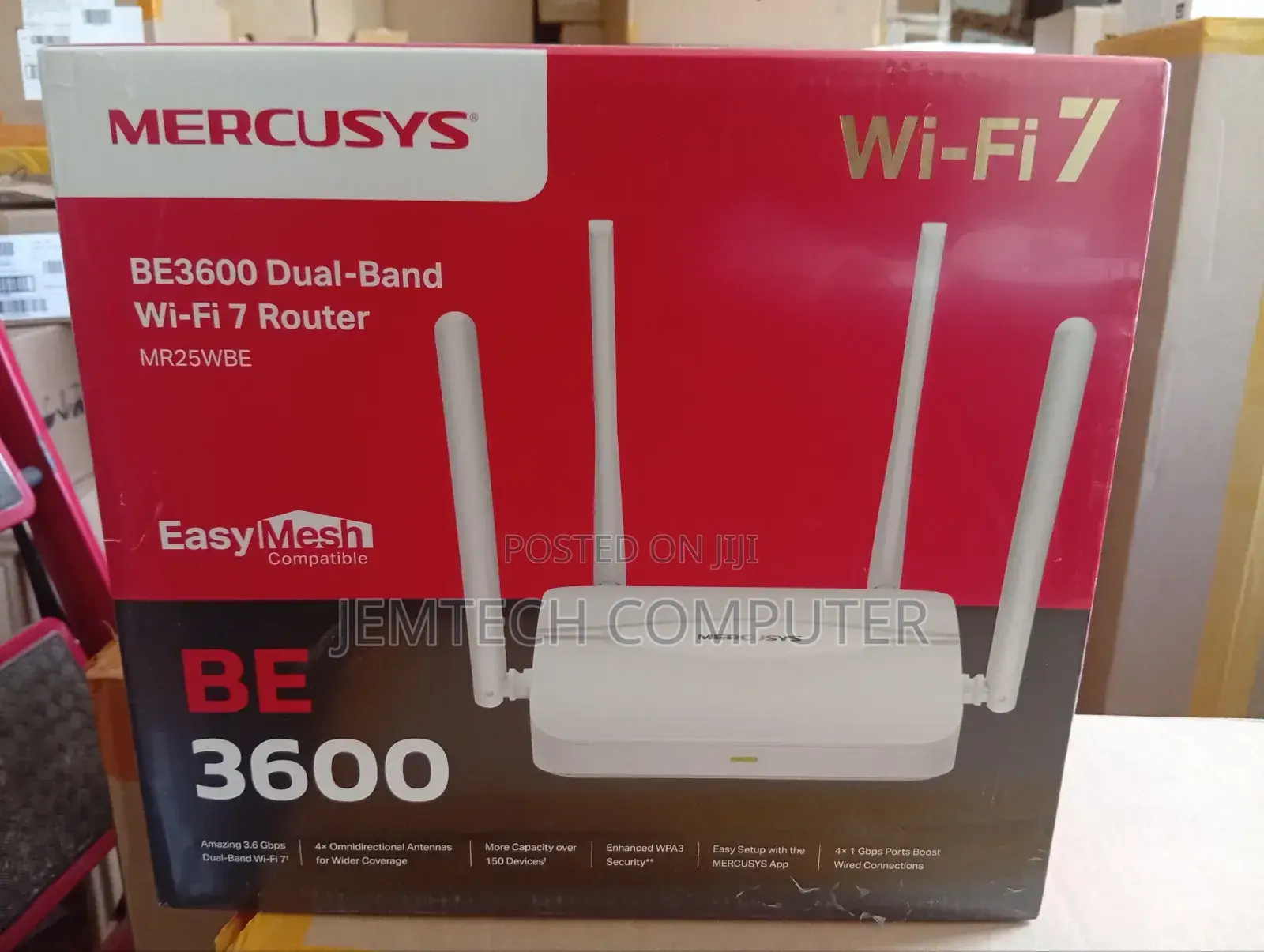 Mercusys Be3600 Dual Band Wi-Fi 7 Router Mr25wbe