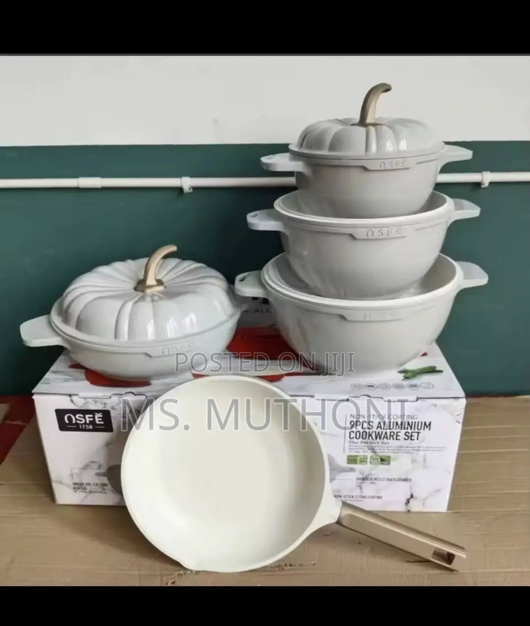 9-Piece Osfe Branded Aluminium Cookware Set