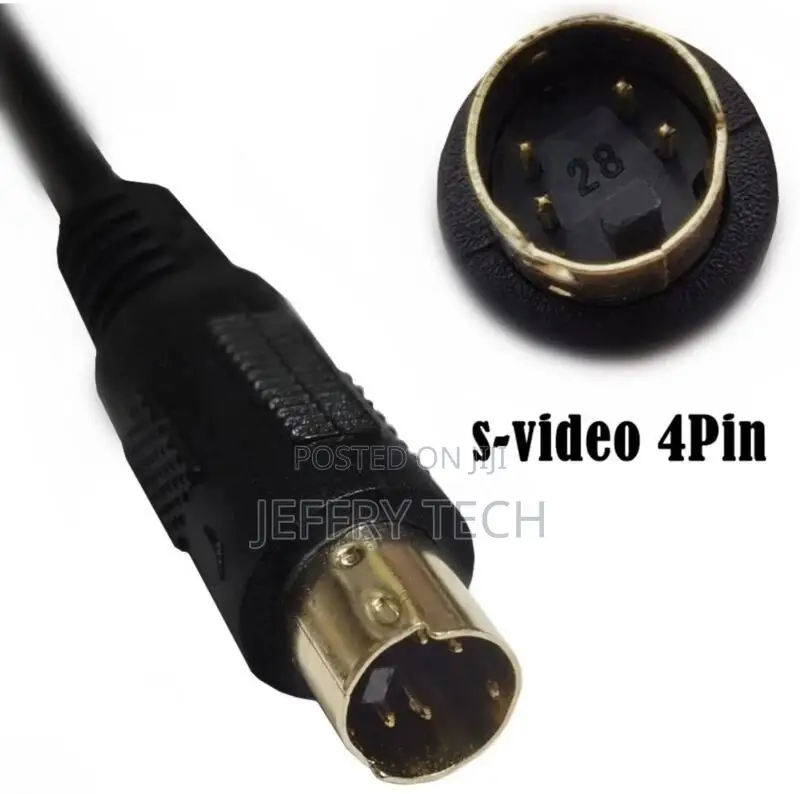 4pin Din S-Video Audio Extension Cable | Male to Female | 1m