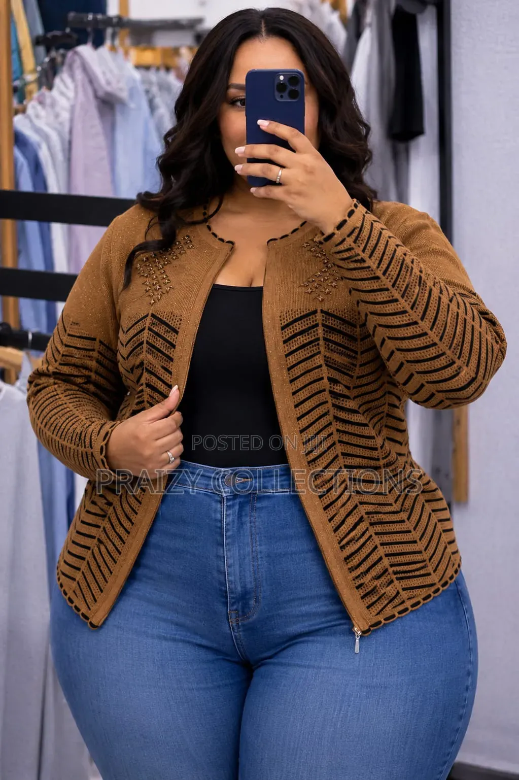 Free Size Turkish Sweater With a Zipper