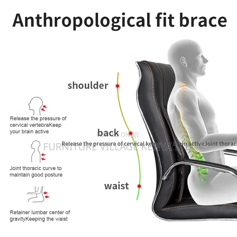 Executive Leather Modern Computer Desk Chair