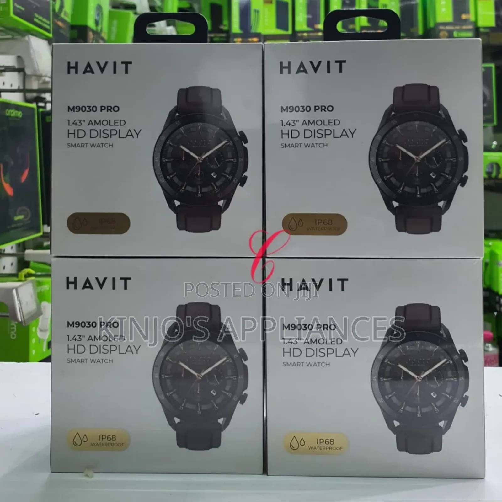 Havit M9030 Pro *1.43" Amoled* Hd Display Ip68 Waterproof Smart Watch